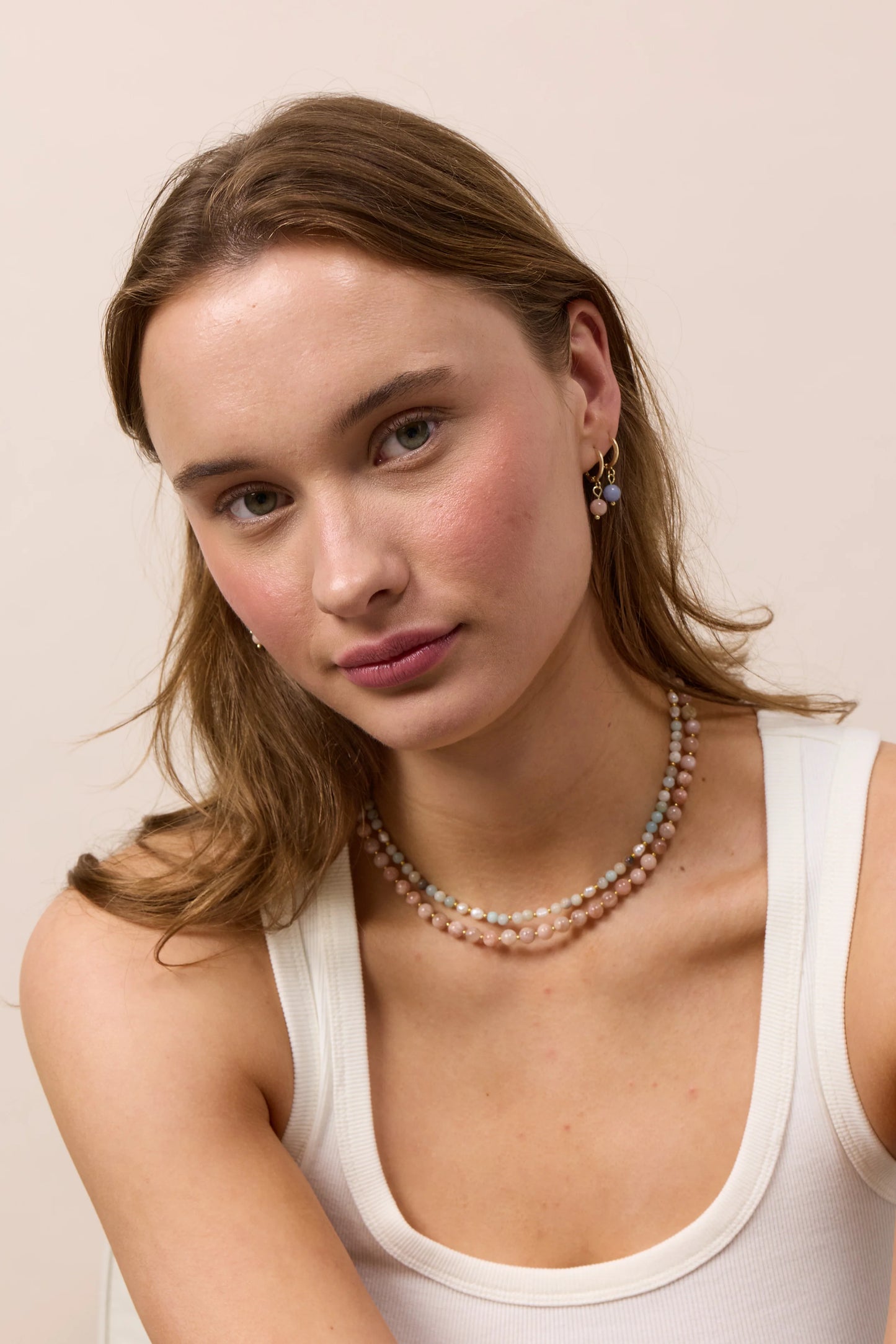 Ellie Amazonite Pearl halssmykke - Hope Soï Copenhagen