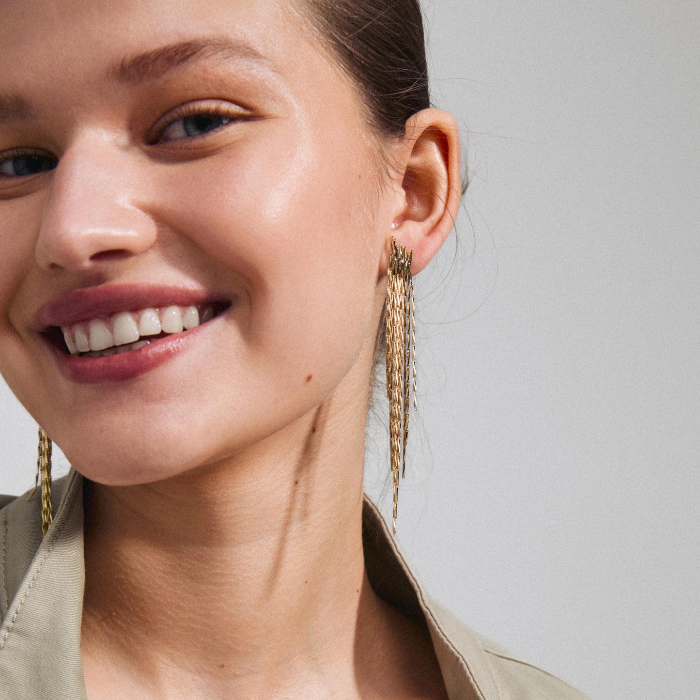 Øredobber ZENOBIA gullbelagt