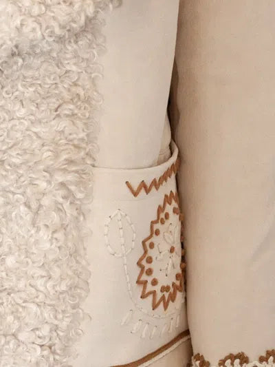 Cappotto Reversibile Ivory – vendbar jakke med fuskepels PHO Firenze