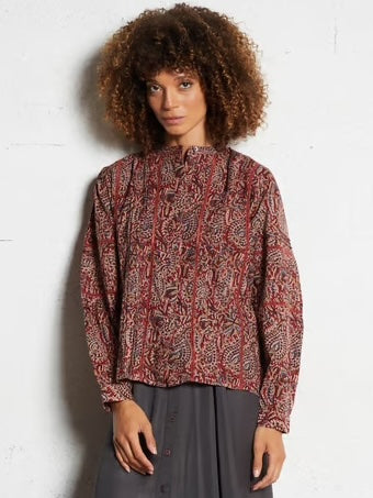 Bluse Serena - Burnt Russet