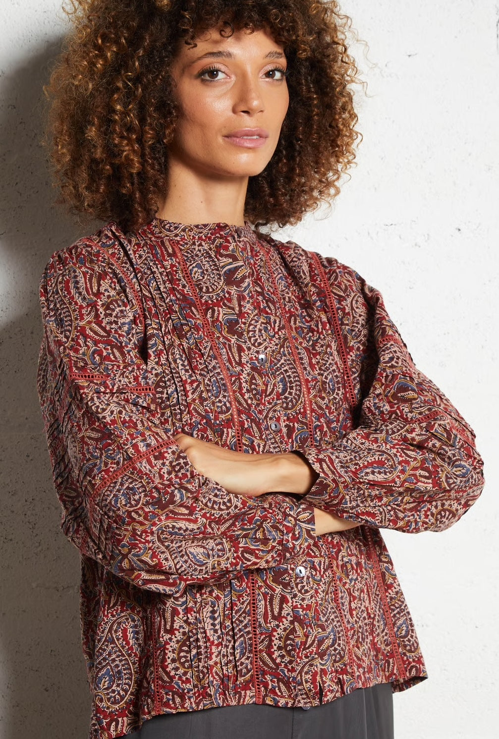 Bluse Serena - Burnt Russet