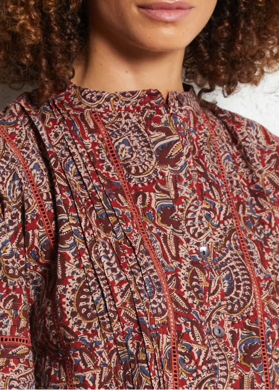 Bluse Serena - Burnt Russet