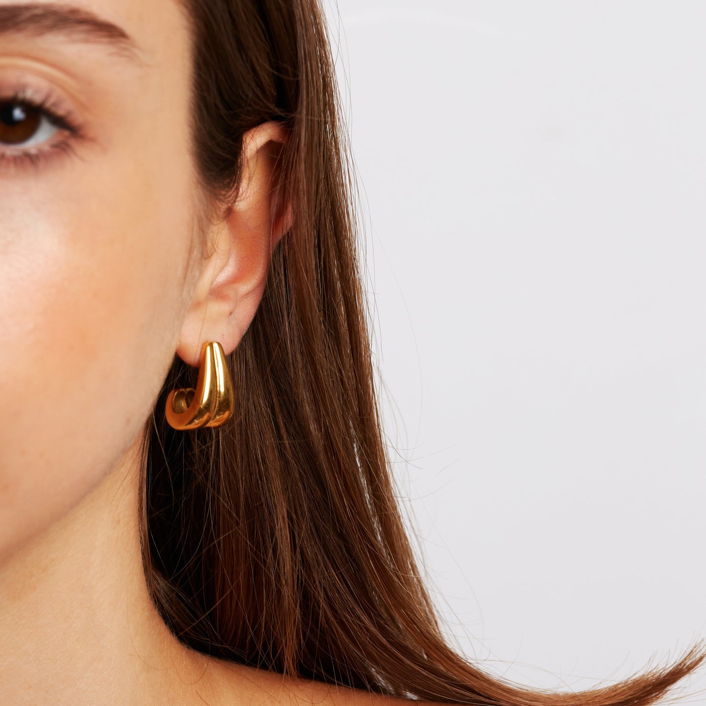 Øredobber Retro Waterfall Hoops