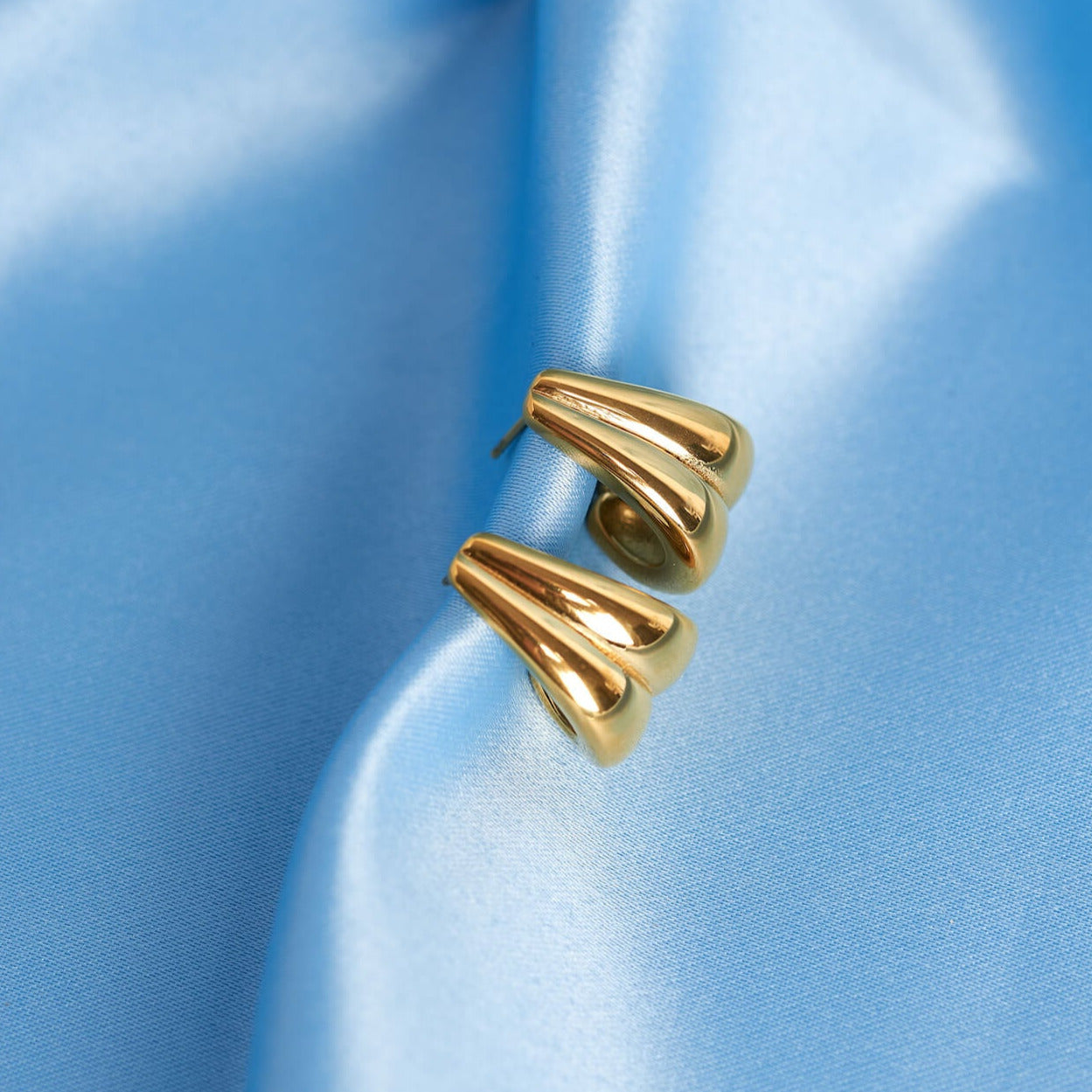 Øredobber Retro Waterfall Hoops