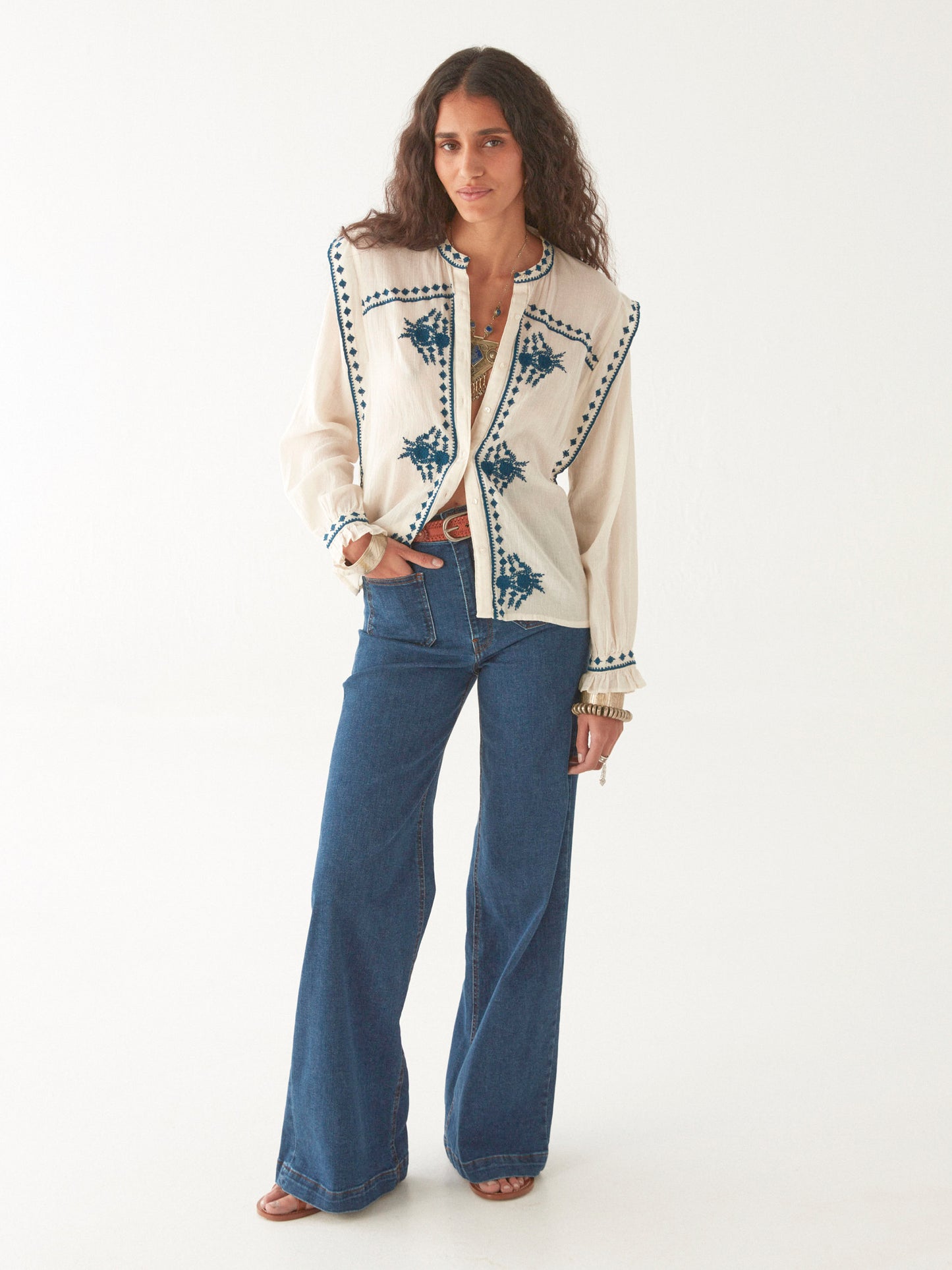 Bluse Philippa - Daisy Panna Cotta