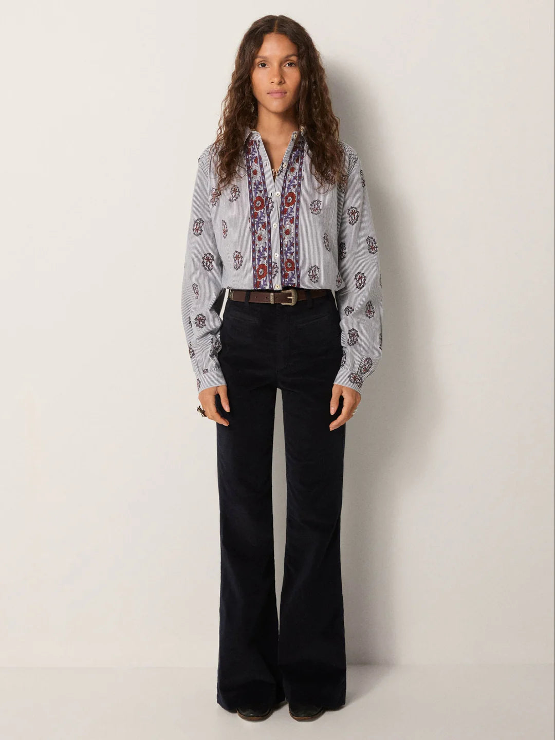 Bluse Sophie - Striped Meadow