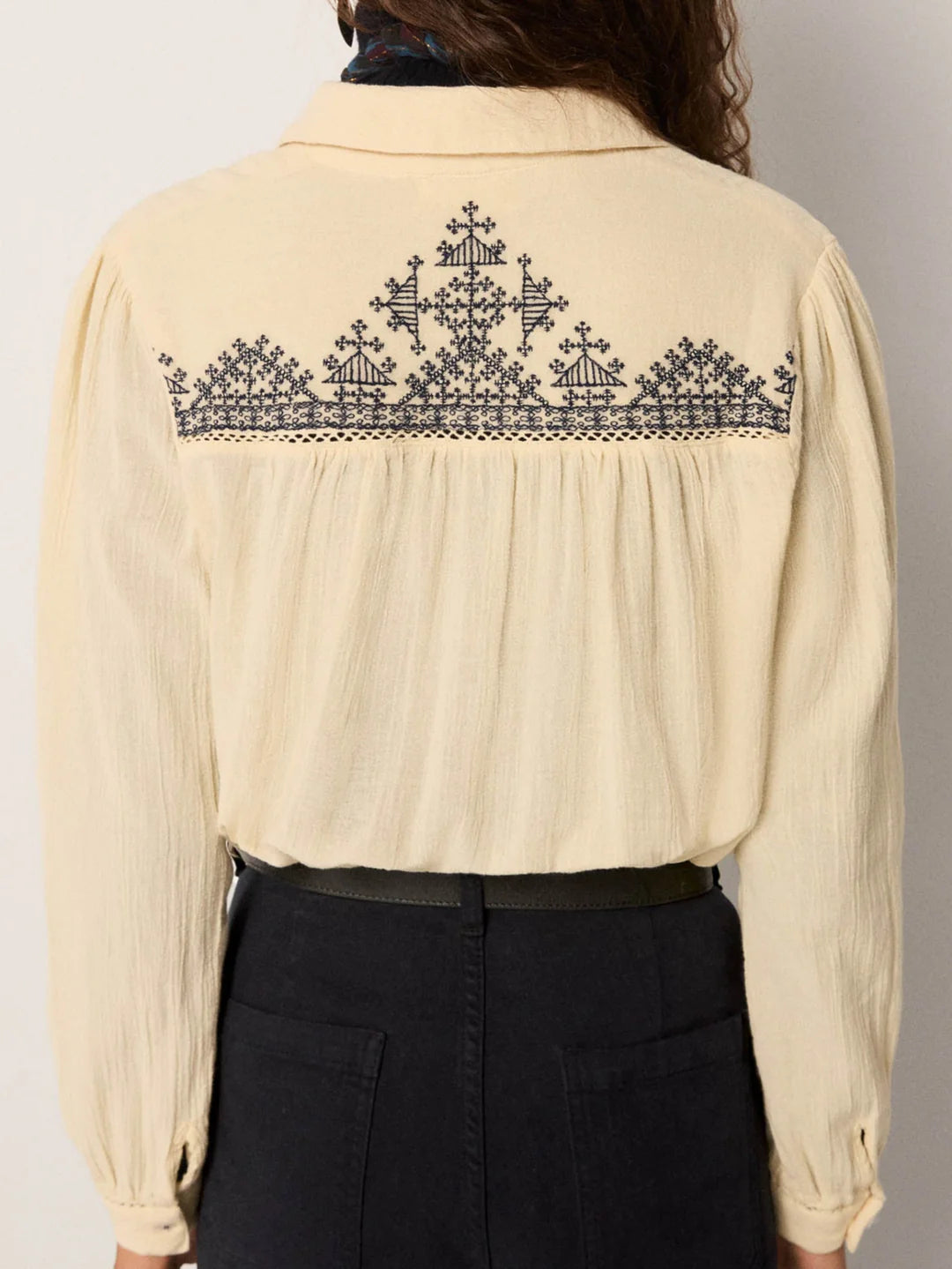 Bluse Amrit - Navy Blue