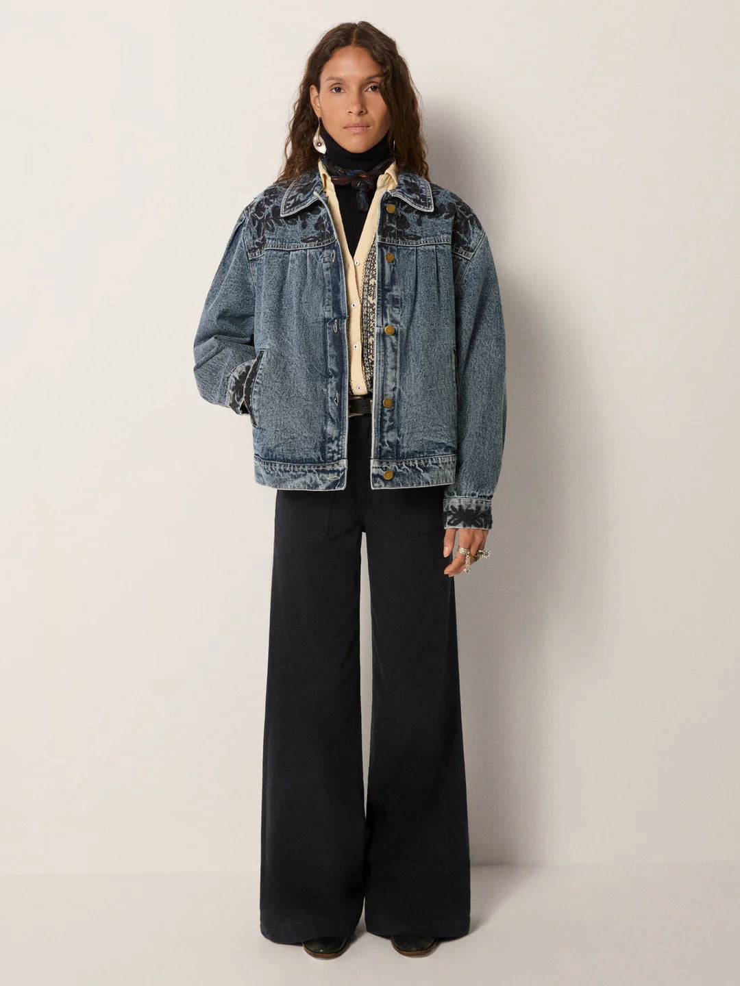 Bluse Amrit - Navy Blue