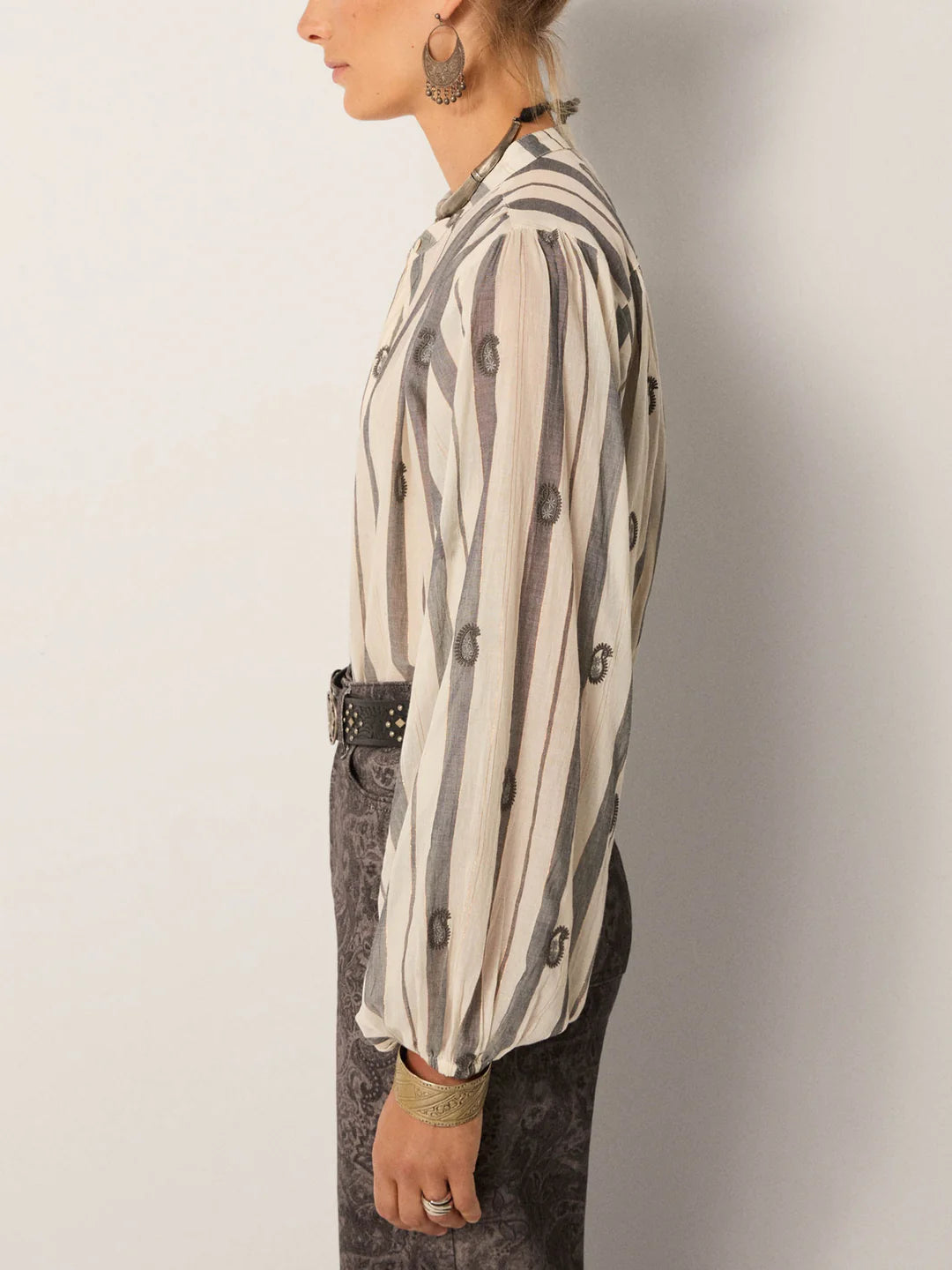 Bluse Perla - Ivory Paisley