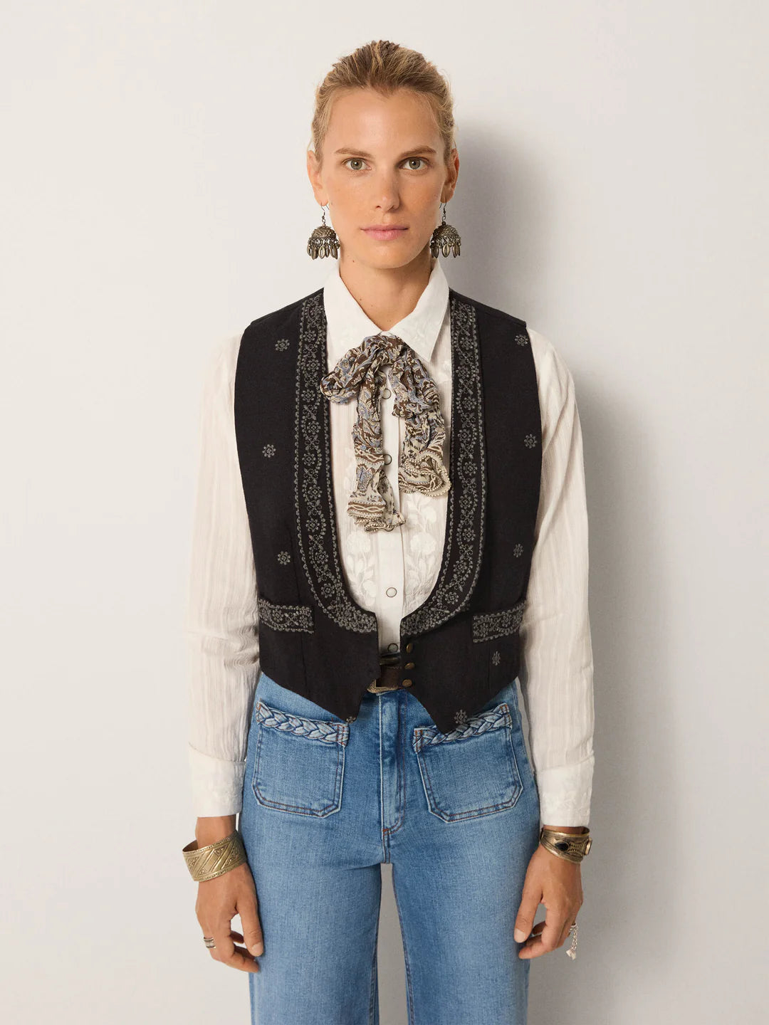 Skjerf Claude - Blue Orchid