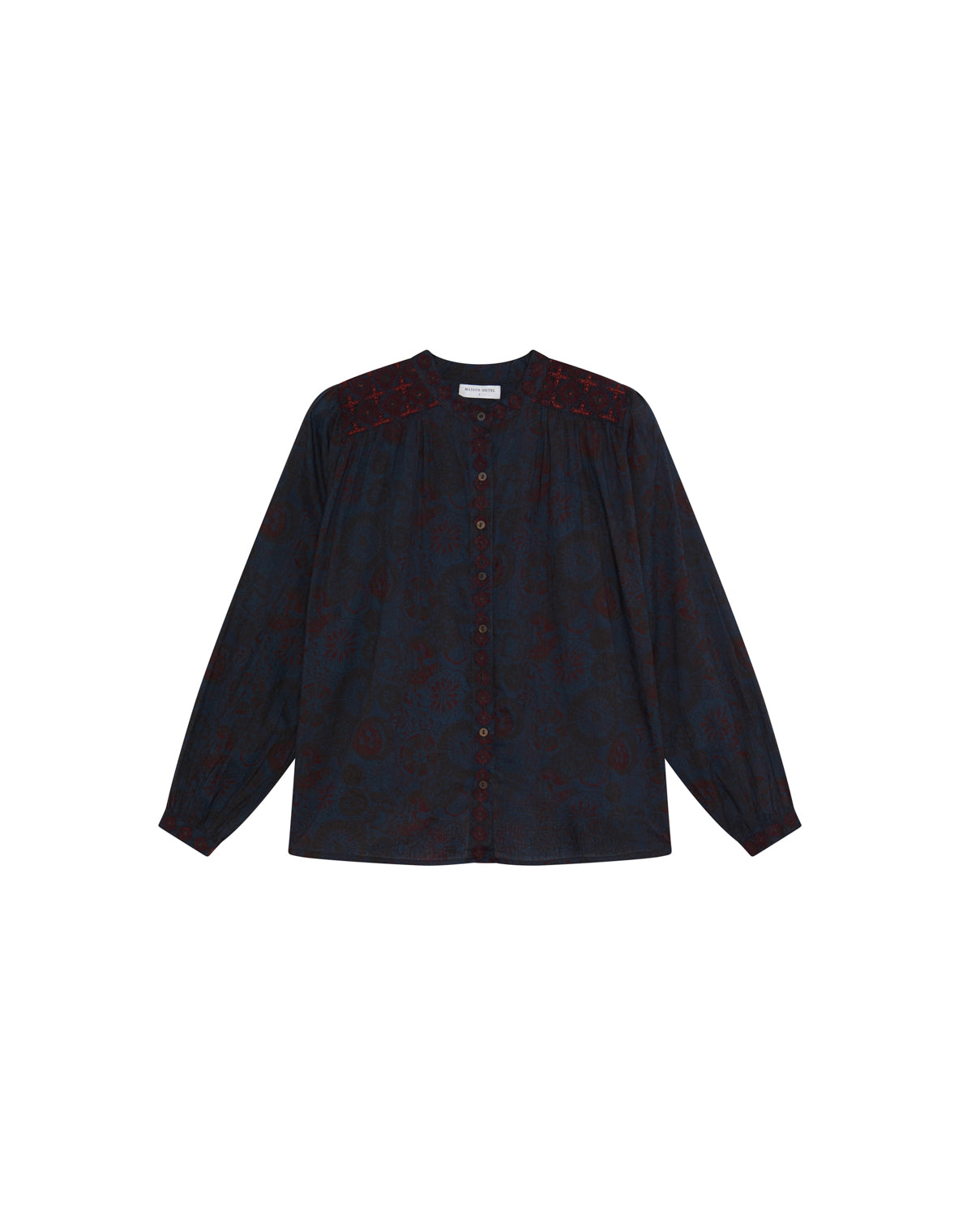 Bluse Charlotte - Medusa Deep Blue