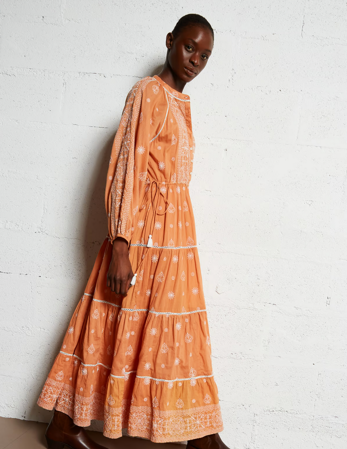 Kjole Caroline Sole Mio - Pumpkin