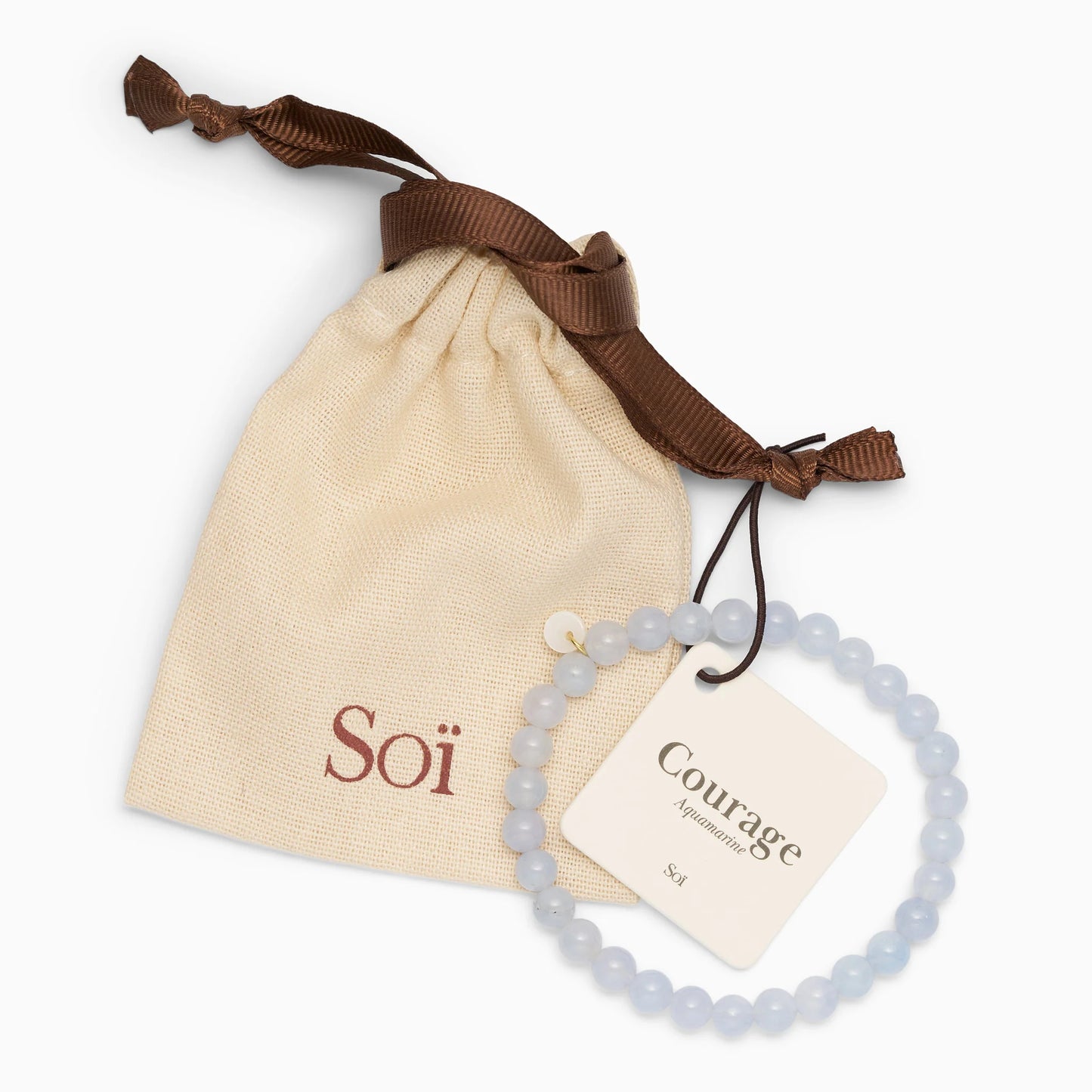 Essential Aquamarine Stretch armbånd - Courage Soï Copenhagen
