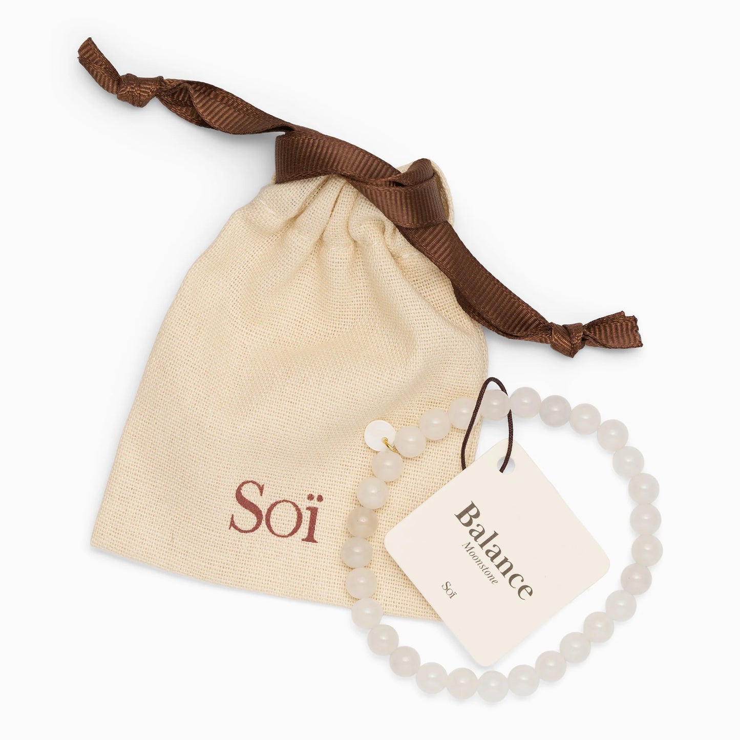 Essential Moonstone Stretch armbånd - Balance Soï Copenhagen