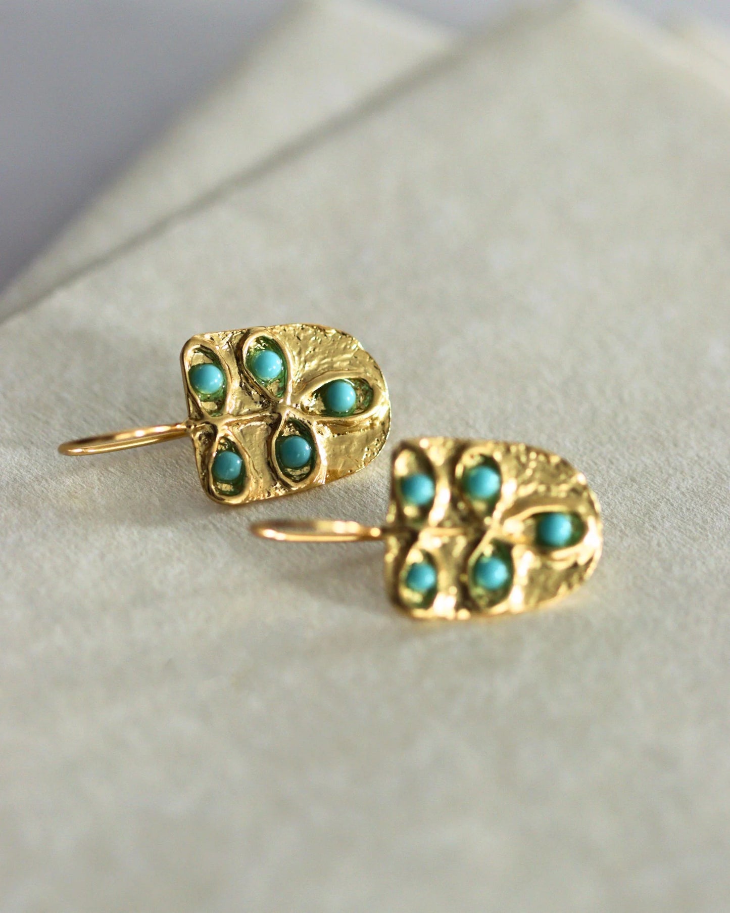 Øredobber Vera Turquoise Drop Earrings