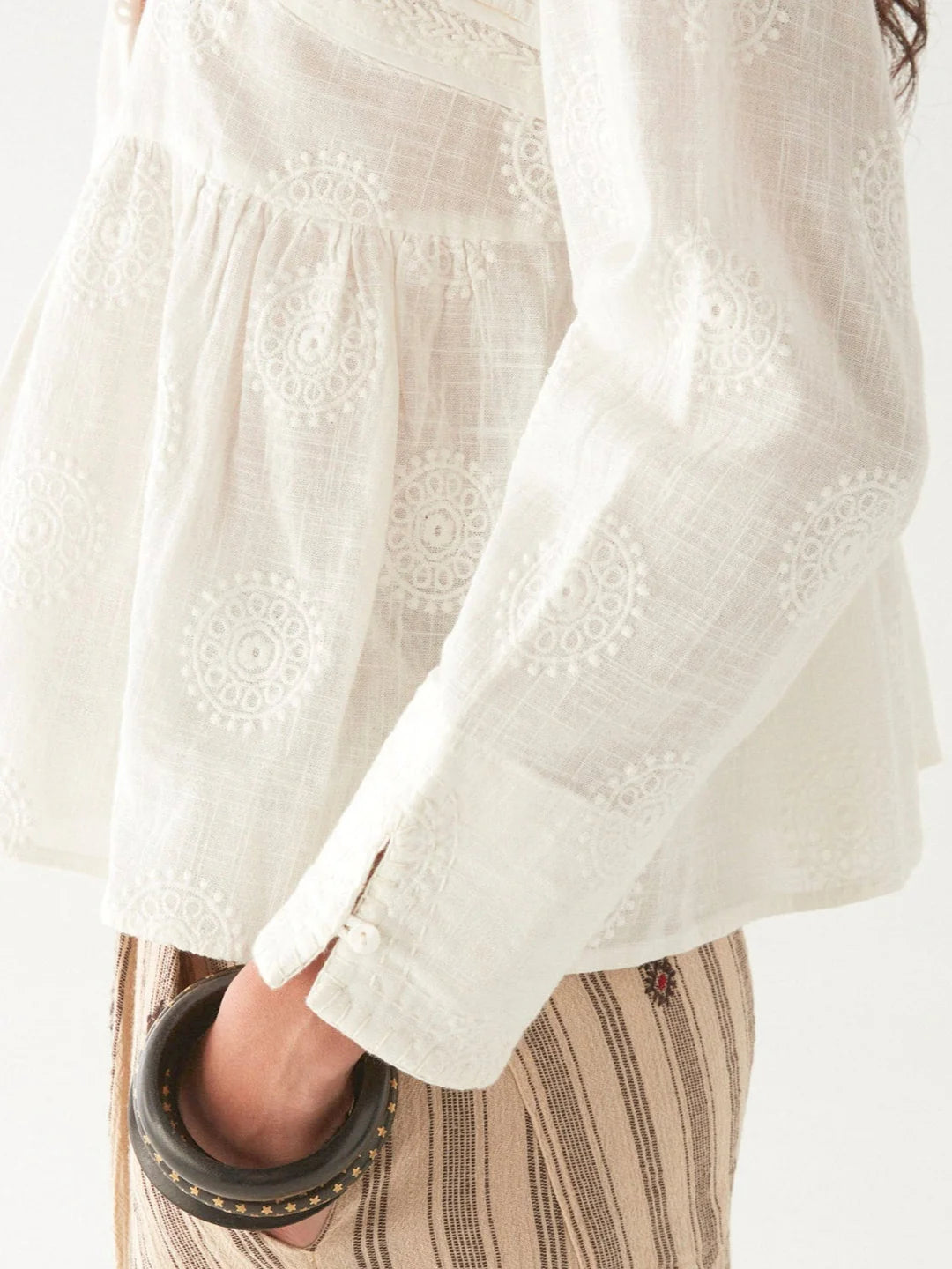 Bluse Ariana - Mosaique Ivory