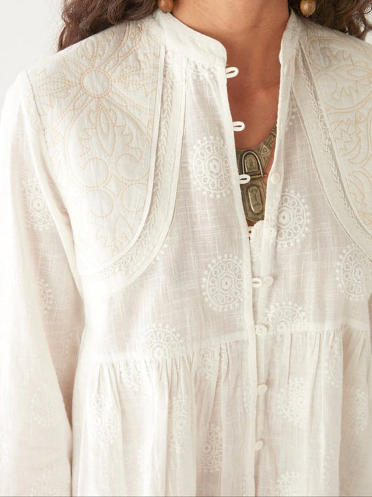 Bluse Ariana - Mosaique Ivory