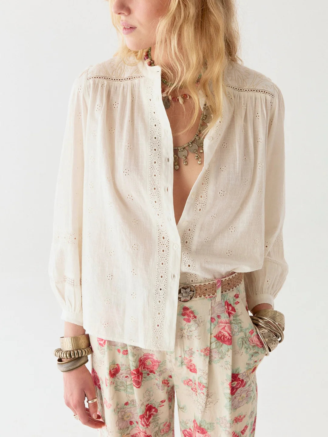 Bluse Colette - Mosaique Ivory