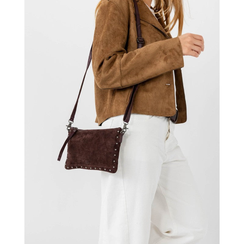 Perry crossbodyveske – i mørkebrunt skinn BIBA