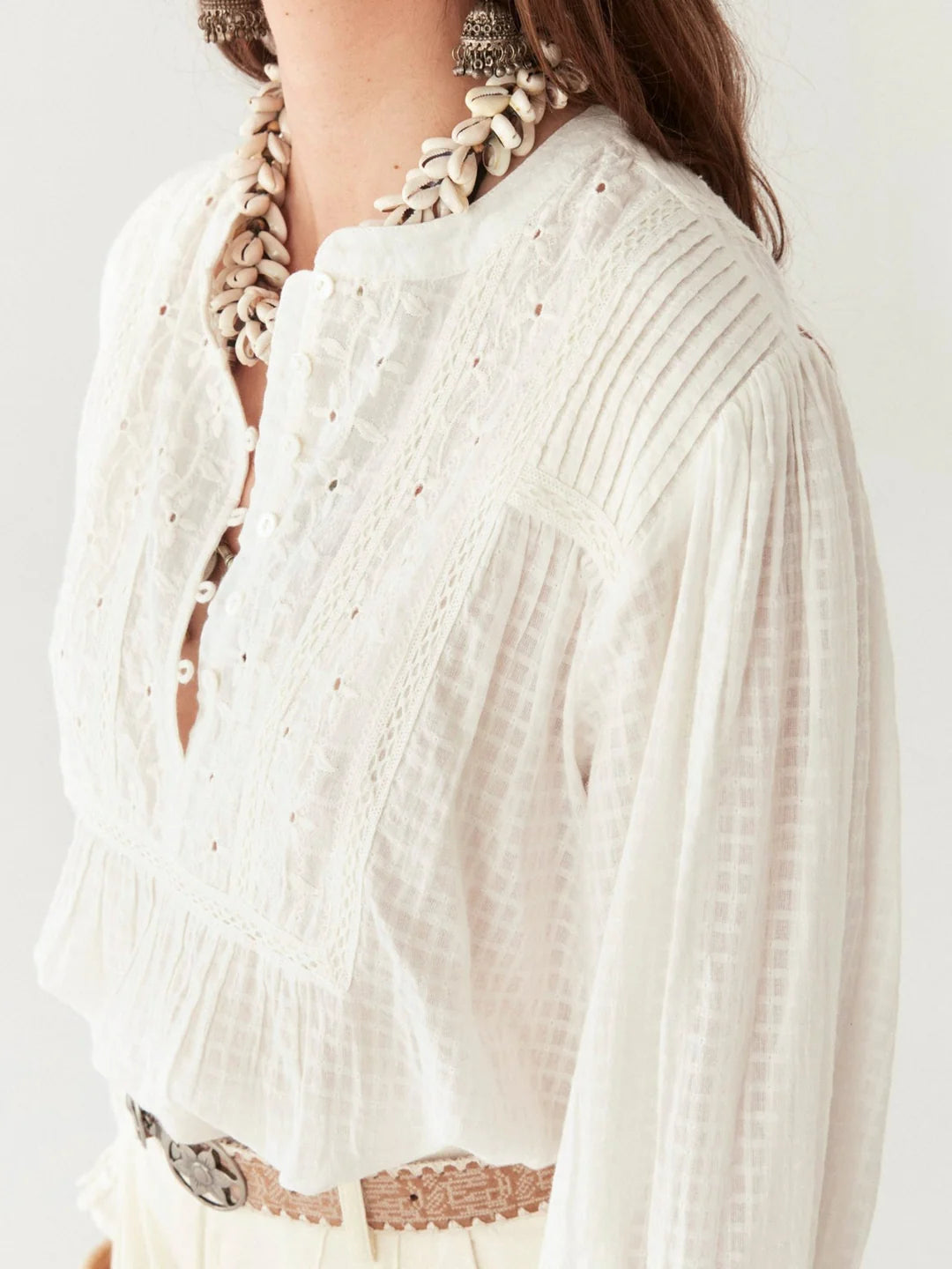 Bluse Sabine Lord Byron - Pearl