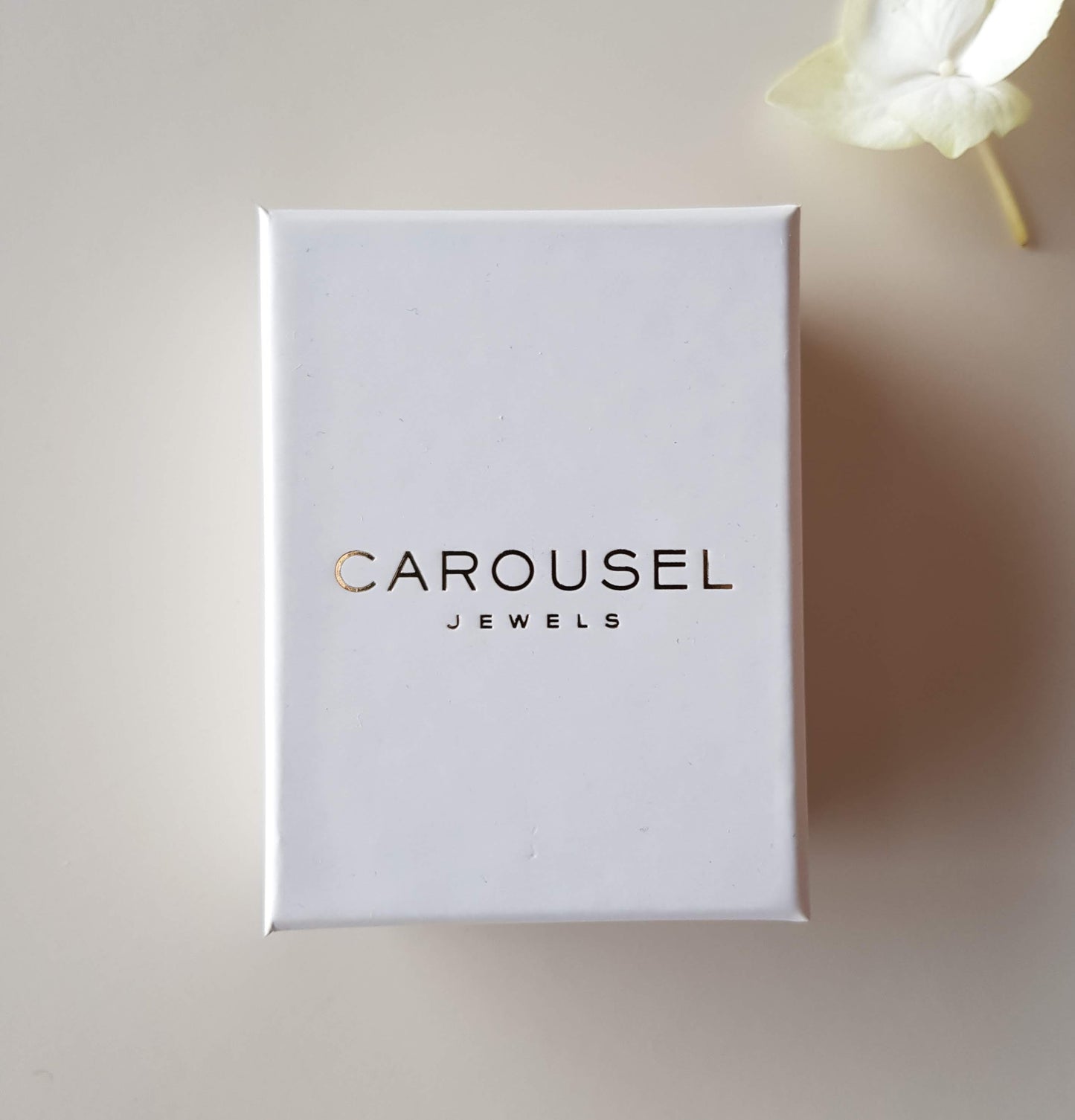 Øredobber Matte Gold Finish Labradorite