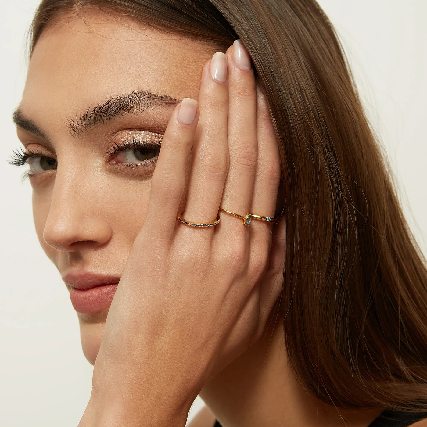 Ring Blue Prisma Gold
