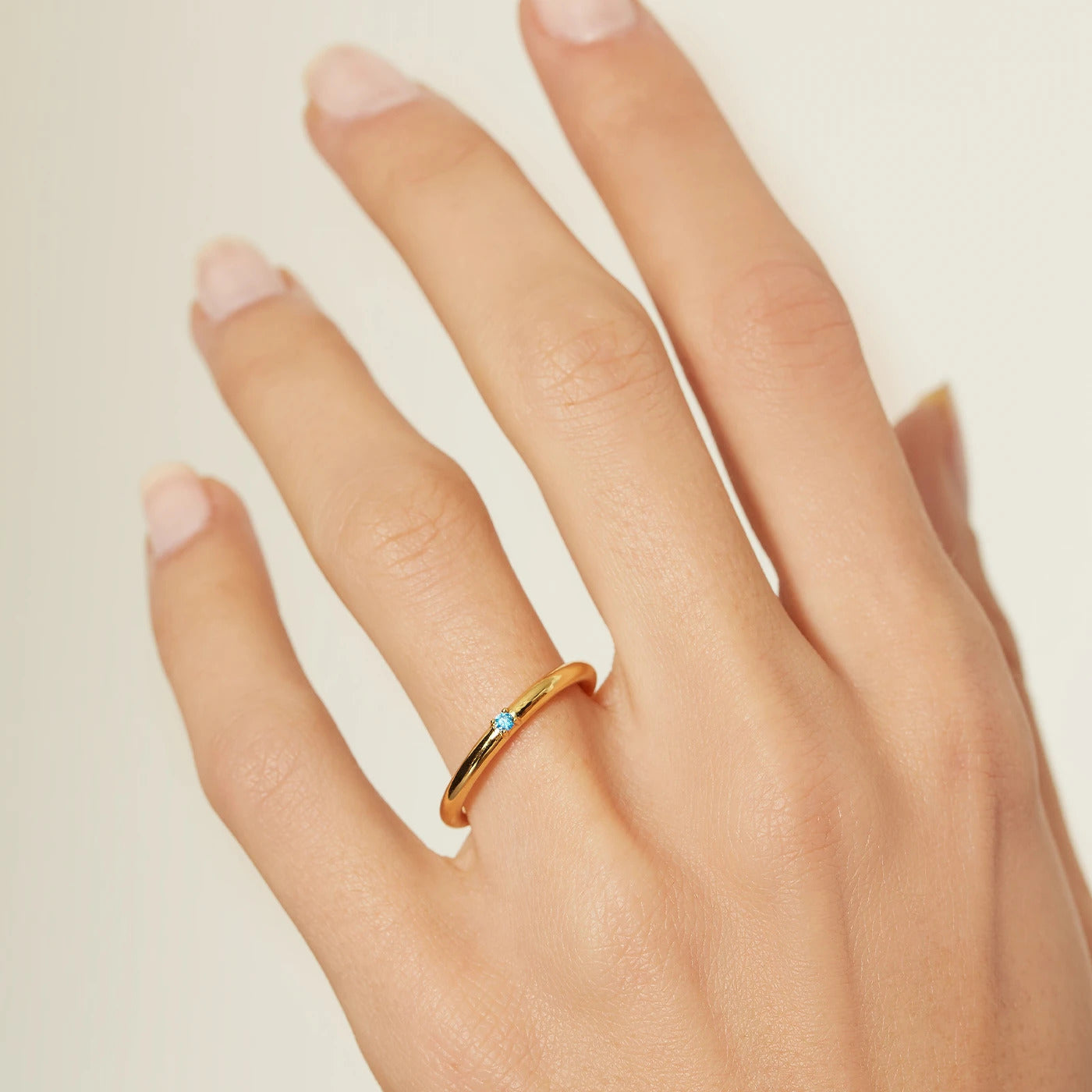 Ring Blue Prisma Gold
