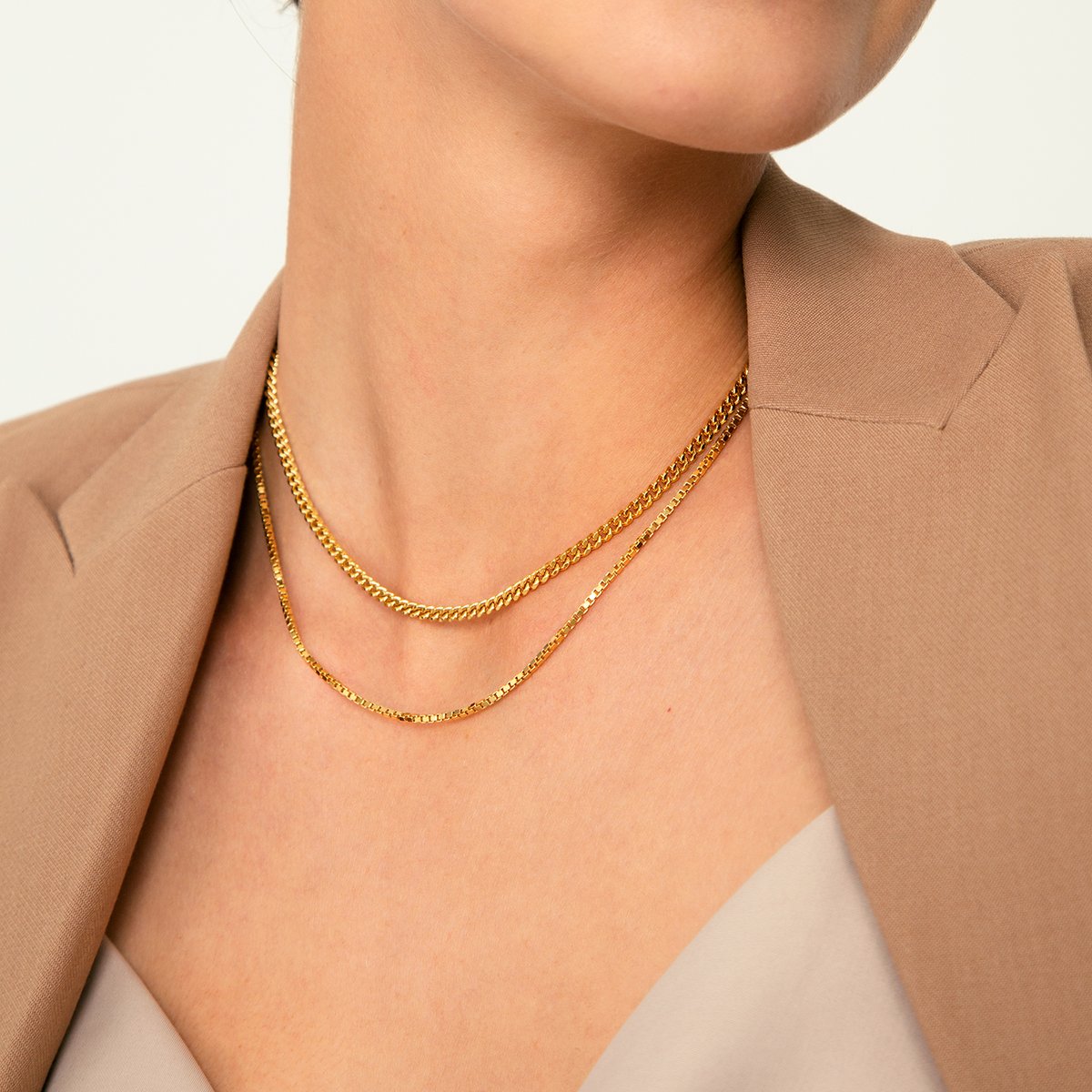 Smykke Box Chain Gold