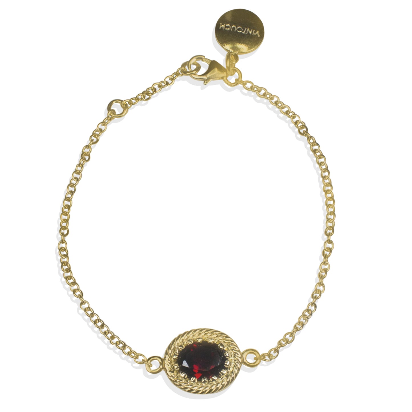 Armbånd Gold Vermeil Garnet
