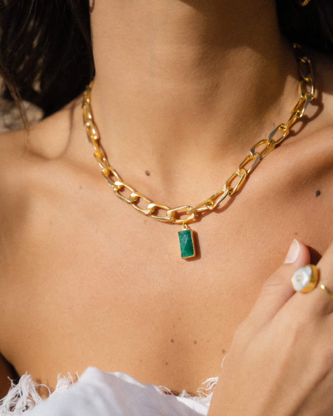 Smykke Chain Esme Emerald