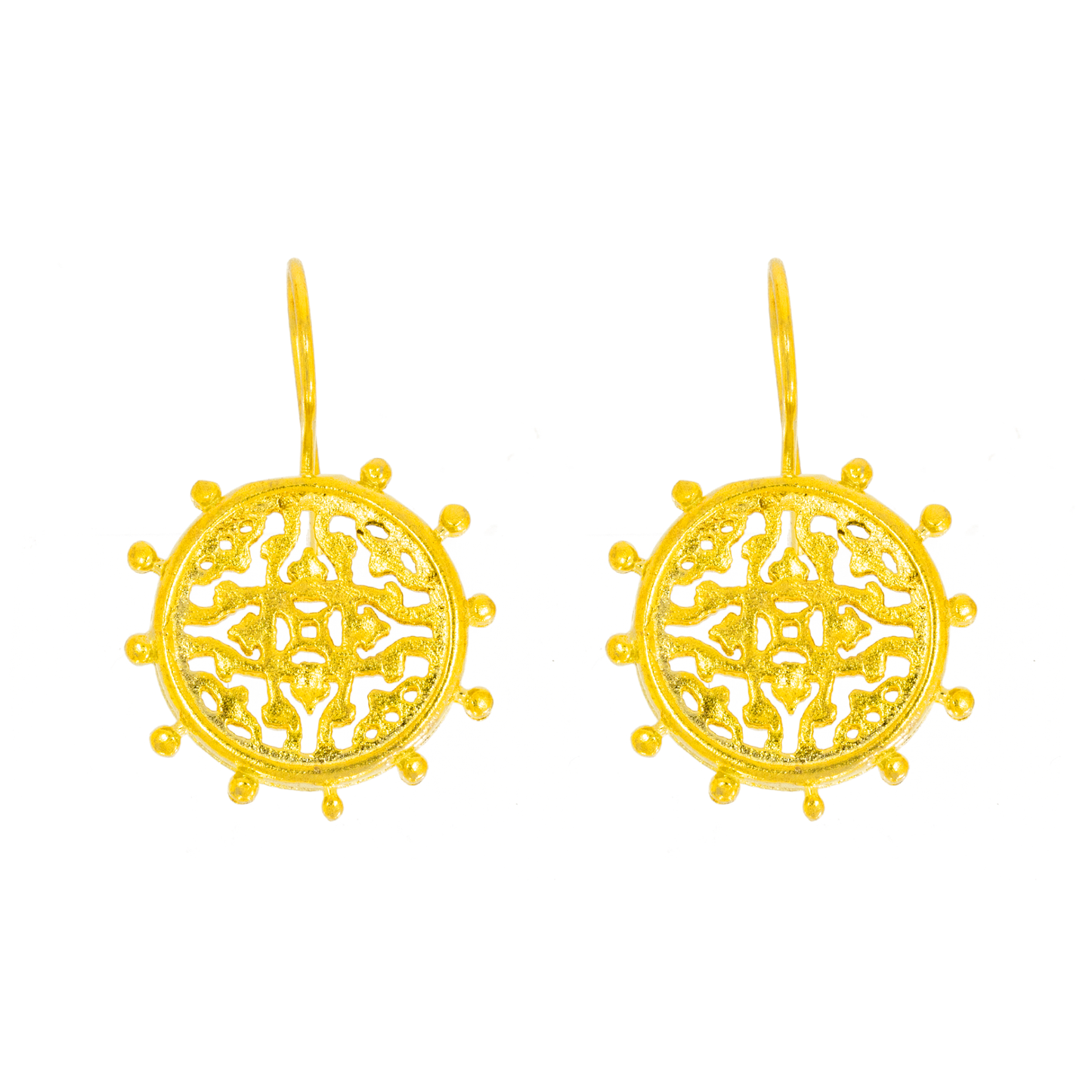 Øredobber Byzantine Gold Circle