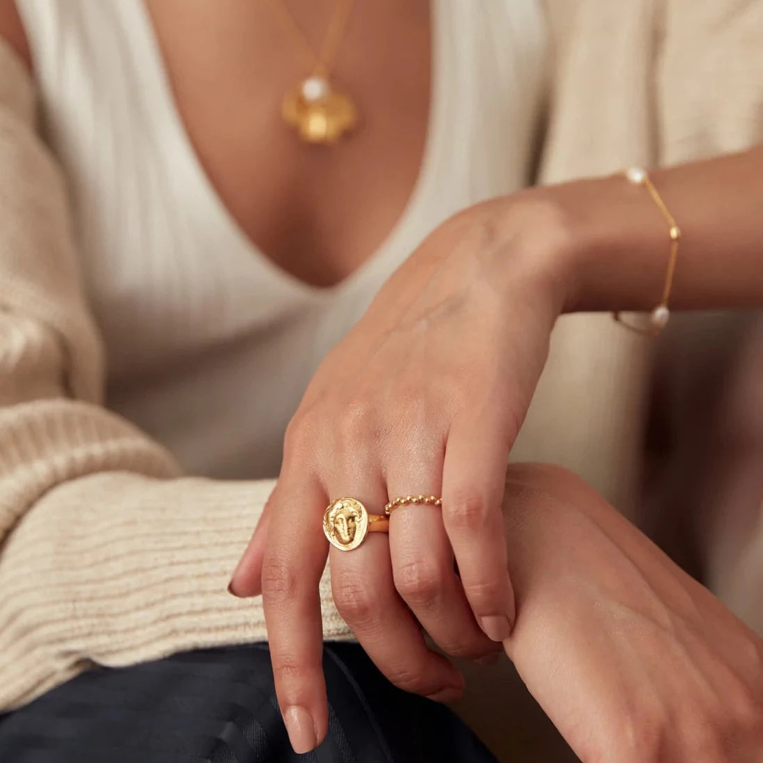 Ring Jolene Gold Stacking Ring