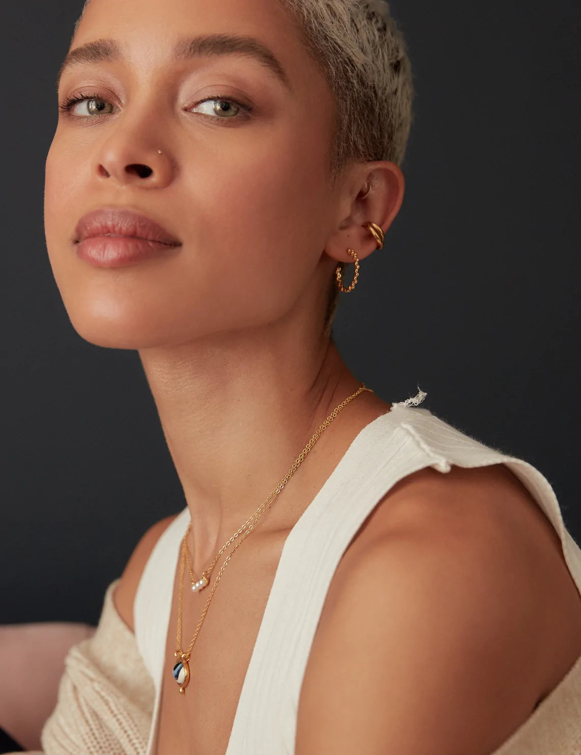 Øredobber Jolene Gold Hoop