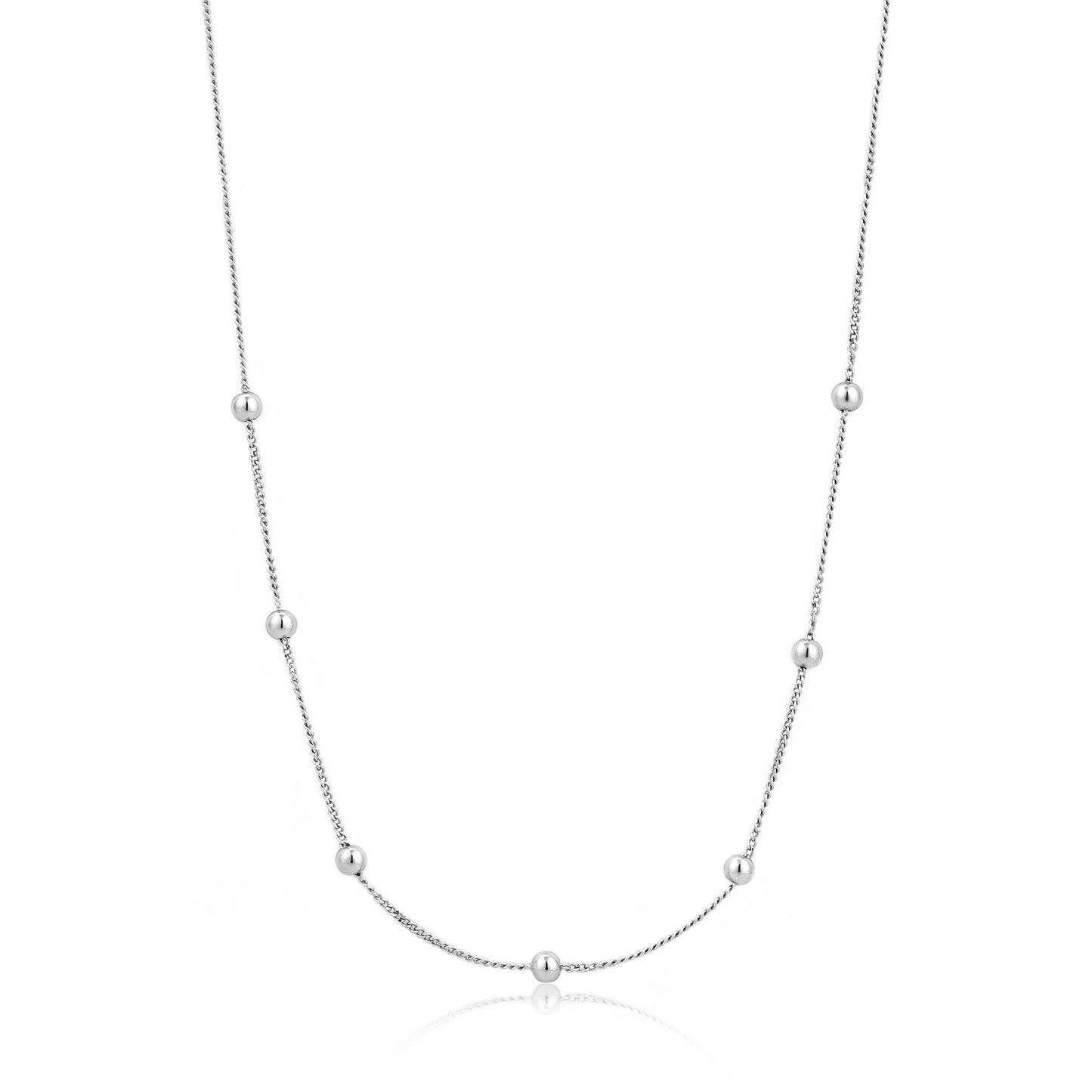 Smykke Beaded Chain Silver