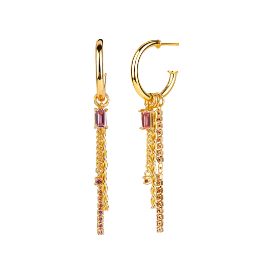 Øredobber Smoky Audrey Gold