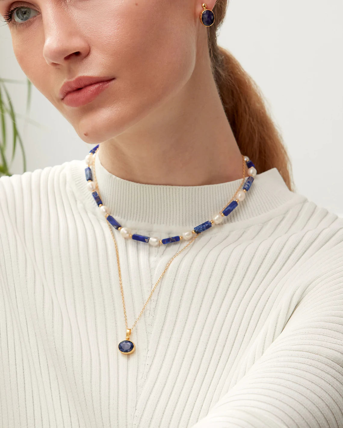 Smykke Siena Sapphire Pendant