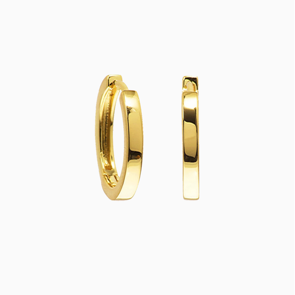 Øredobber Medium Ivory Gold
