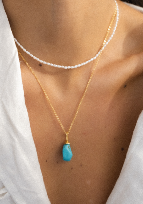 Smykke Ava Turquoise Pendant