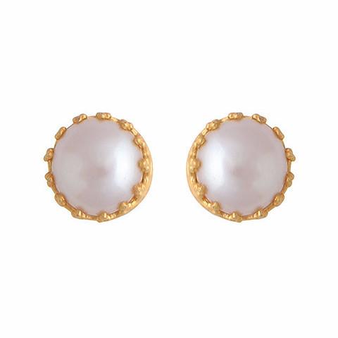 Øredobber Gold and Pearl
