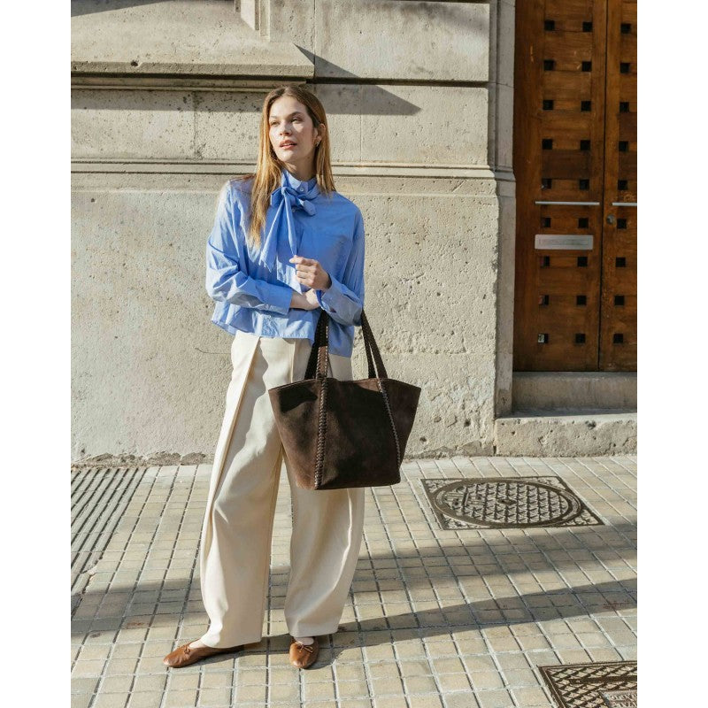 Leather shoulder bag BIBA Narrows
