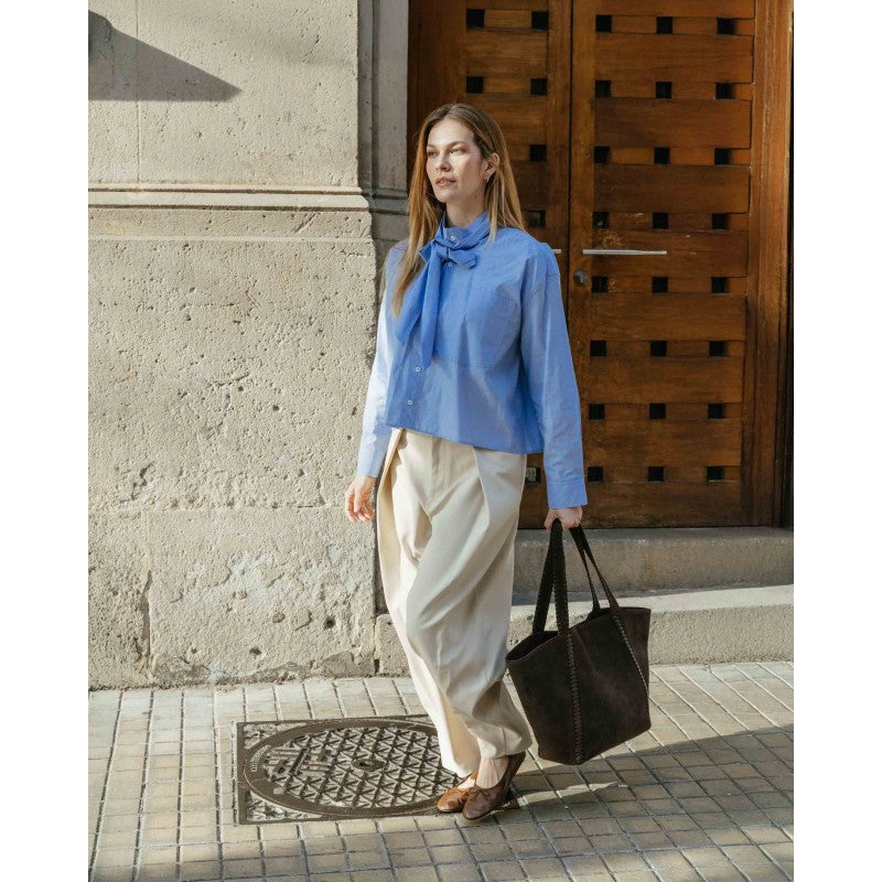 Leather shoulder bag BIBA Narrows