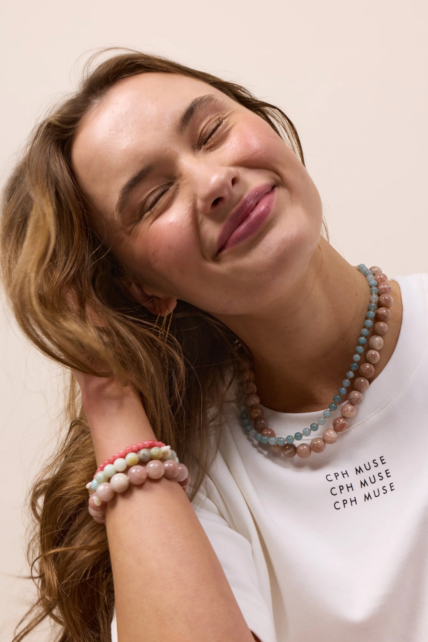 Hailey Aquamarine halssmykke - Courage Soï Copenhagen