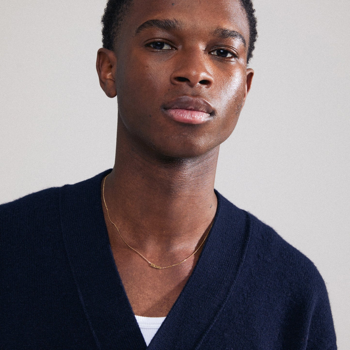 Halssmykke MOM gullbelagt