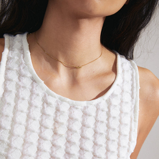 Halssmykke SISTER gullbelagt