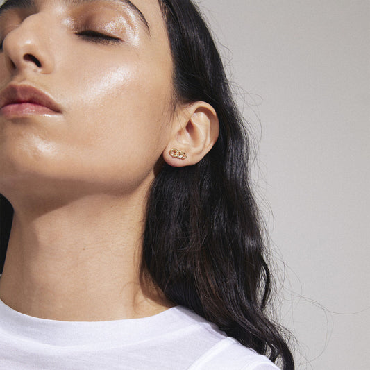 Øredobber WRENLEY øreringer gullbelagt