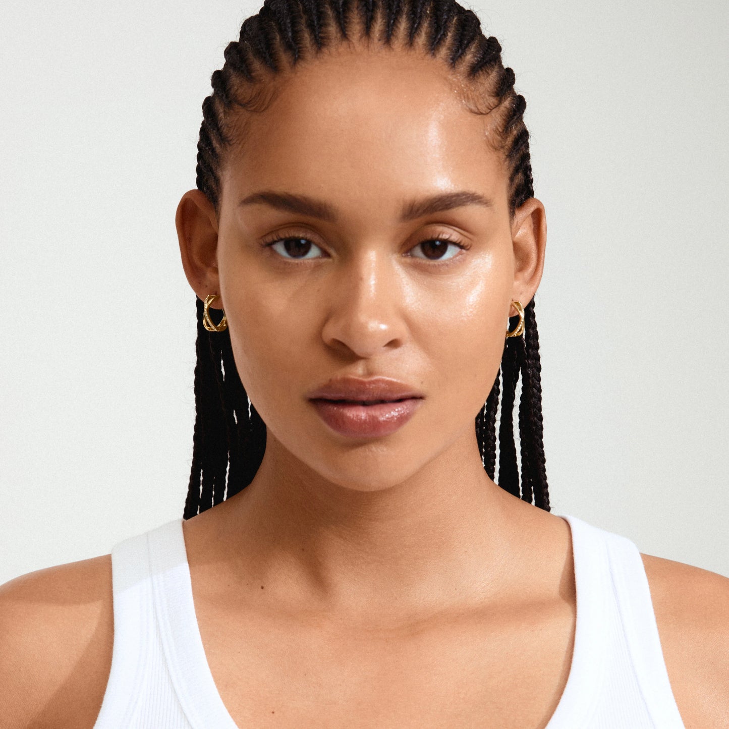 Øredobber KIRA gullbelagt