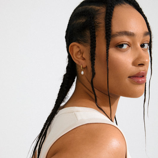 Øredobber ELLIANA gullbelagt