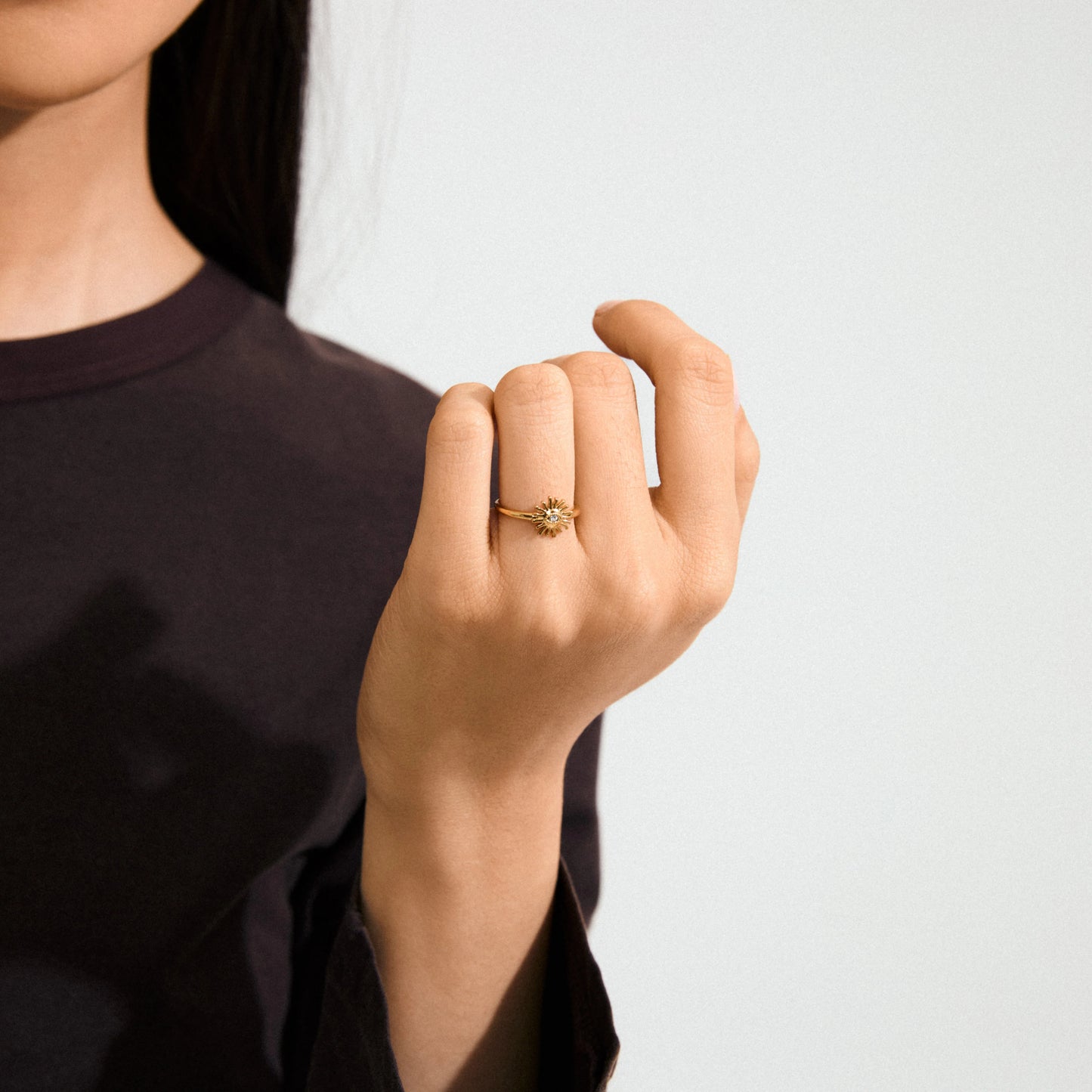 Ring LULU sol stack ring gullbelagt