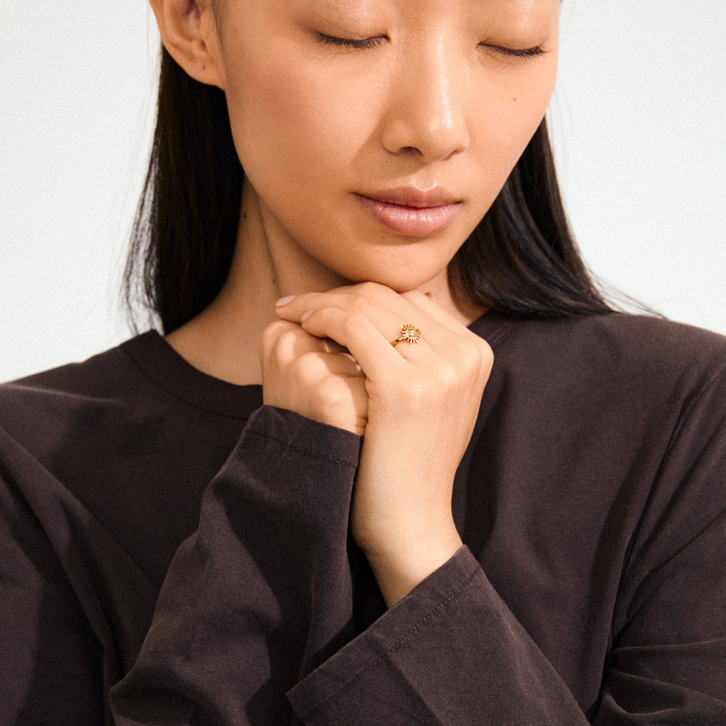 Ring LULU sol stack ring gullbelagt