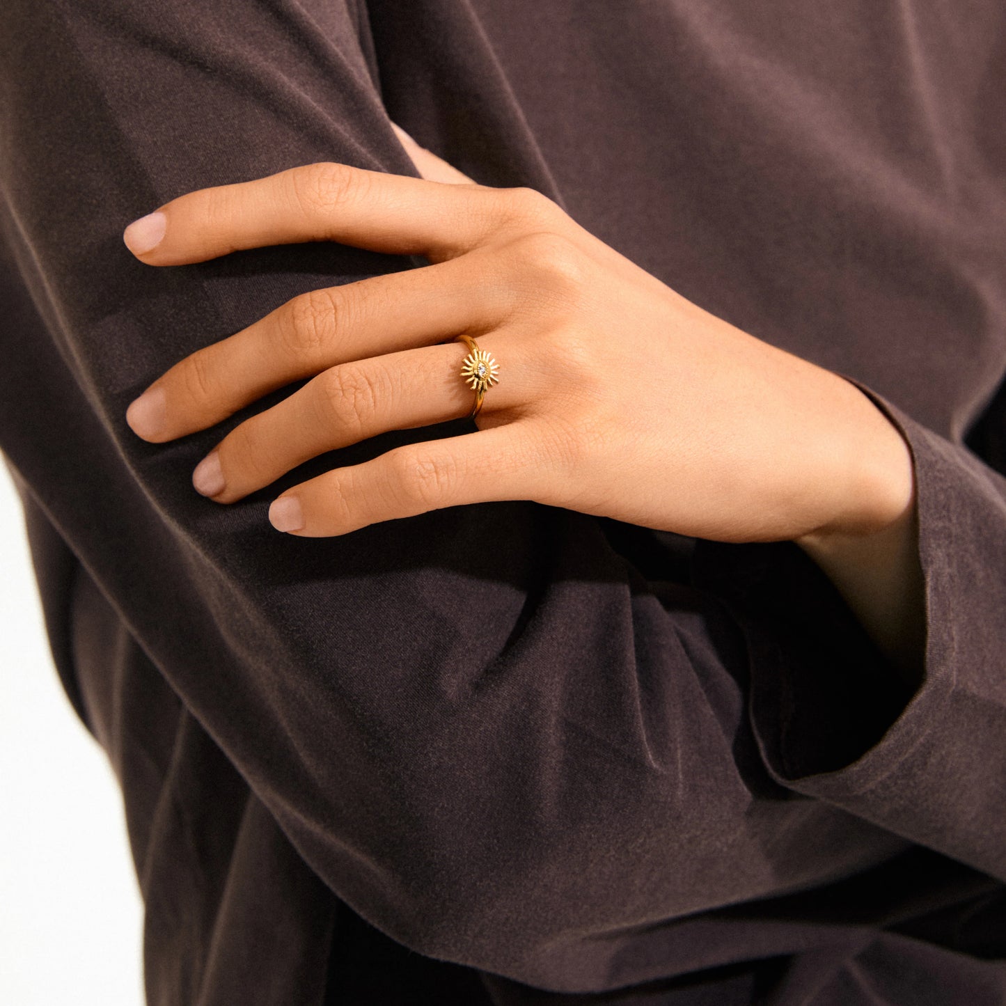 Ring LULU sol stack ring gullbelagt